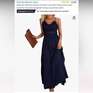 NWT! Deep Blue Sundress